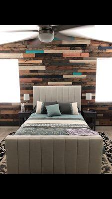 Wooden boards for accent walls