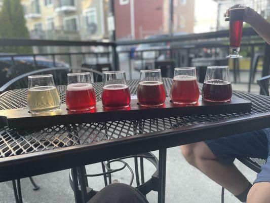 Flight of ciders and mead