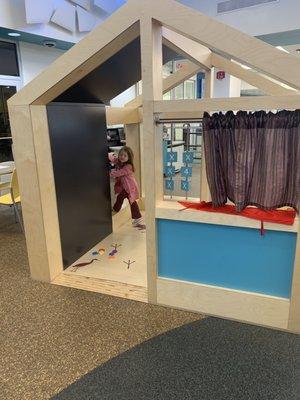 Playhouse in children's area