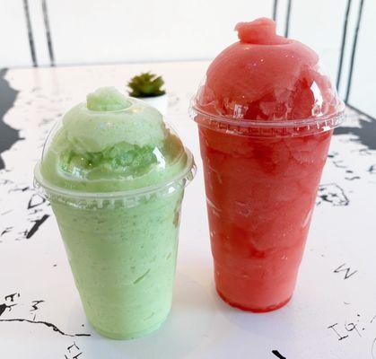 Honeydew and Watermelon Slush :)