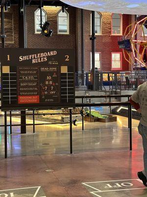 Shuffleboard...Mini golf and Ferris Wheel in the background