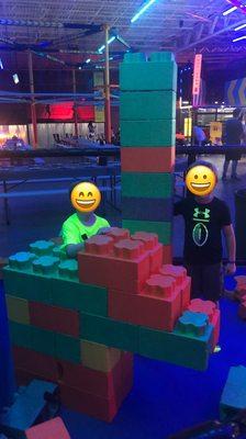 Giant Legos were a big hit!