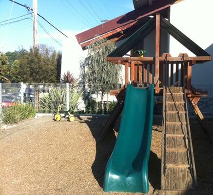 Our slide and climbing structure.