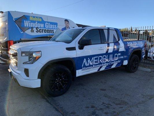 Newly wrapped truck added to our fleet today