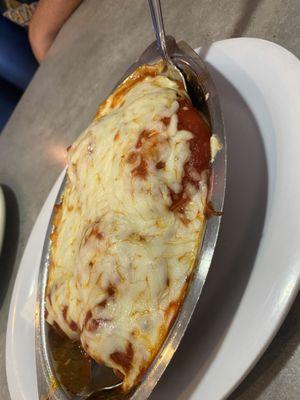 Stuffed shells are AMAZING! Super cheesy!! Comes with meatballs as well.