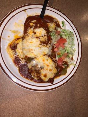 Chile relleno azteca