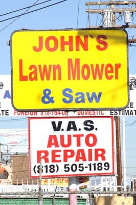 Right next door to John's Lawn & mowers!