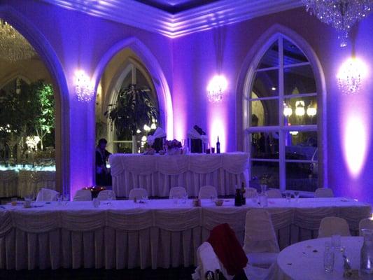 Uplighting-provided by Knight Sounds Entertainment