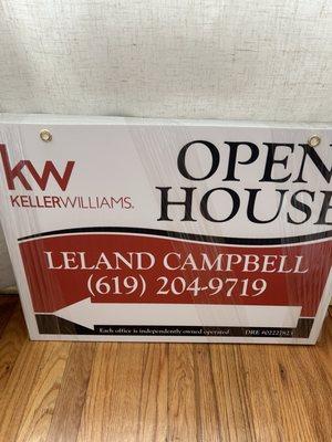 Open House signs