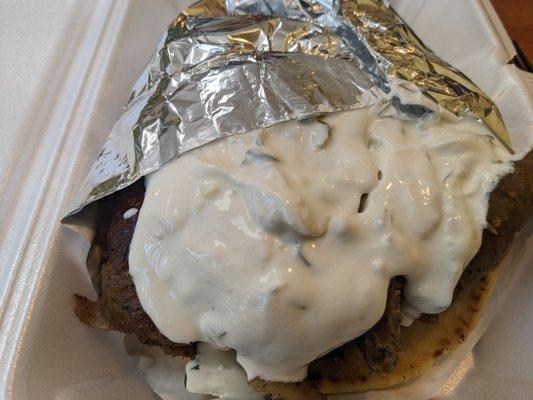 Classic gyro at Patinella's Chicken Grill, Fort Myers