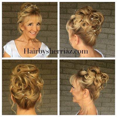 I had a lot fun with this bride. Hair is shoulder length, looks fab!