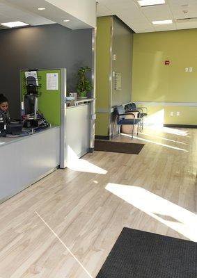 The HRHCare Nyack waiting room. We try to keep your wait time to 15 minutes or less.