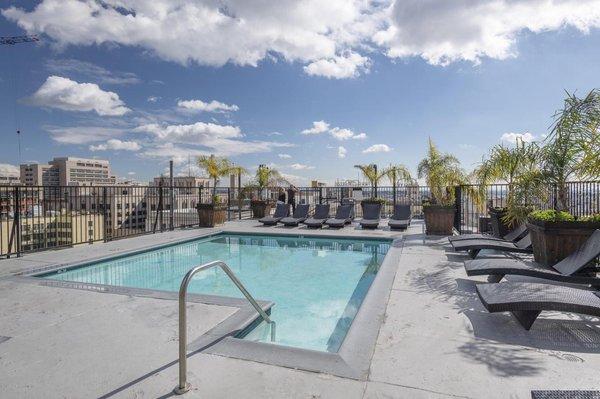 Rooftop pool and spa