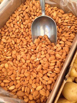 Raw unpasteurized California almonds