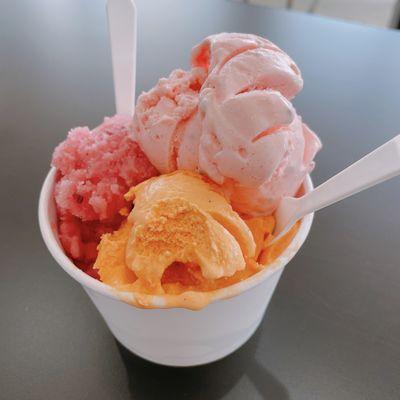 Thai Tea/Falooda/Mixed Berry Sorbet