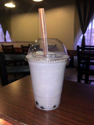 Taro Slushie with Boba