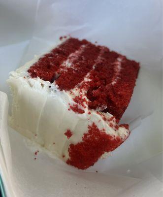 Red Velvet Cake Slice ($8.25 or free birthday slice w/Susiecakes app, May 2024)