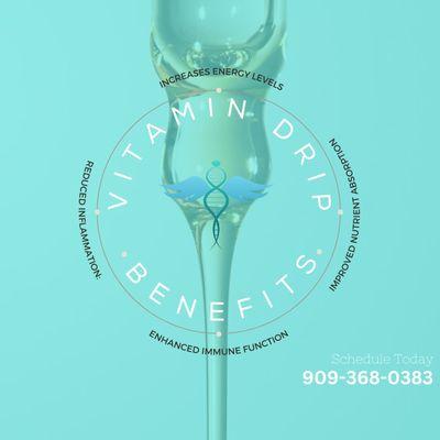 IV Therapy available. Everyday...Hydration, Myers Cocktail, The Skinny, Hair Loss, Immunity, NAD+ and High C!