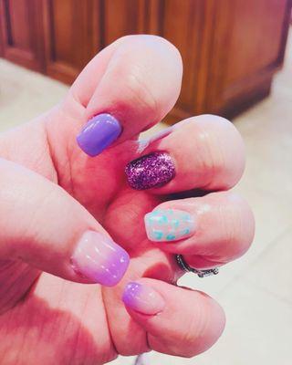 Mike strikes again!  No boring Easter nails here!