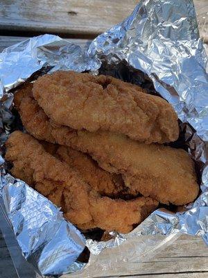 Chicken tenders breaded.  Not frozen, freshly made.