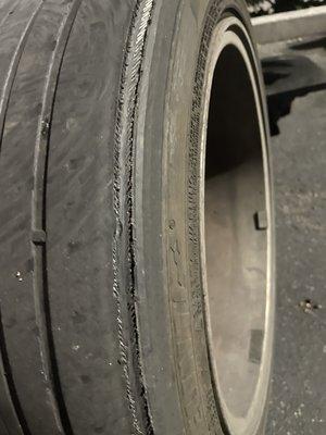 This was my tire! Yikes!