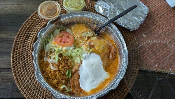 Chile relleno plate