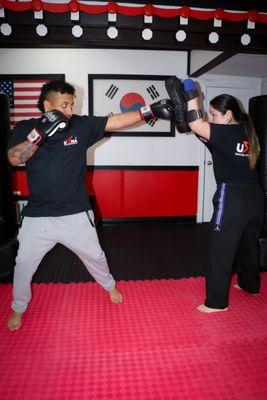 Kickboxing class for adults available!