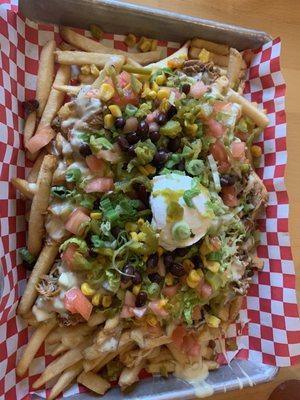 Pig Pen Fries.  No longer on the menu, but they may make it for you by request.  So so good and you better bring reinforcements!