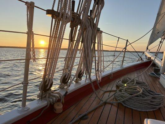 Sunset on the Windjammer