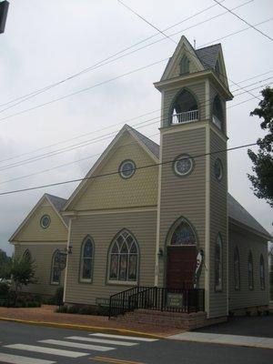 A view from the exterior of the Lydia B. Cannon Museum