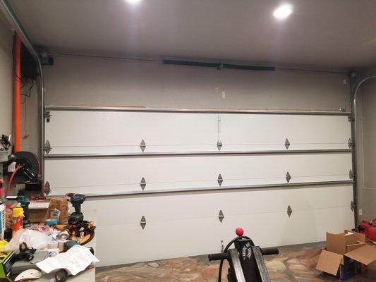 Steel Back Garage Door with HighLift Track