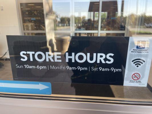 Store hours