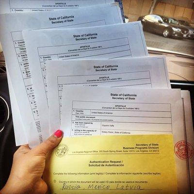 This WEEK PROMO. APOSTILLE for $69 + government fees.Russia, Ukraine, Mexico, Latvia..where do you need your Notarized/ Apostille documents?