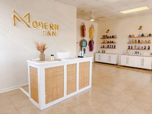 Modern Tan offers a luxury spa like experience.