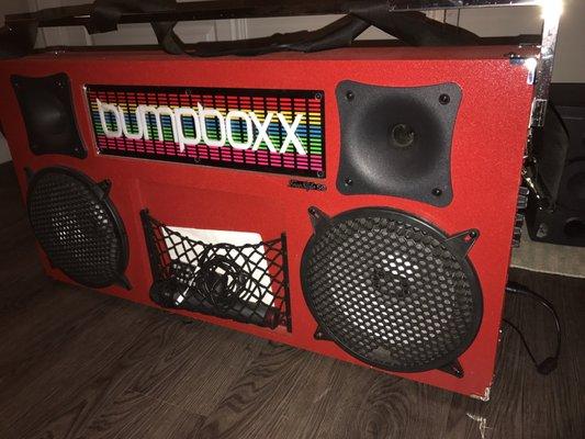 Bumpboxx working at 1,000% efficiency and 1,000,000% in-your-face power and loudness! Thanks, Allgen!