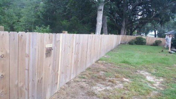 Fence job in Milton