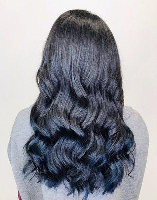 Black and blue hair by Madison