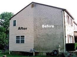 Soft washing siding and roofs