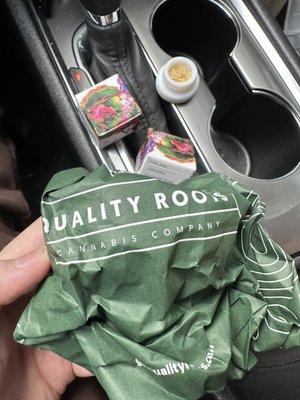 Quality roots = TRASH   710 labs = FUEGOOOO. Got 3 g for the price of 1 I would of spent at quality roots.