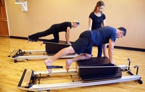 Pilates group session