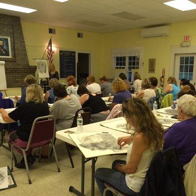 Dannah's workshop in LilyDale, NY- "How to Meet & Draw Your Spirit Guide ".