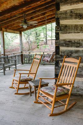 Porch of Log Cabin