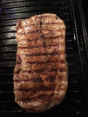 Pork steak on the grill