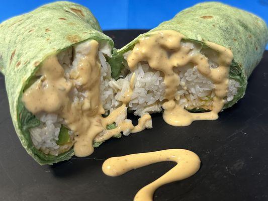 a cajun chicken wrap from NutriSport & Smoothie--Marion