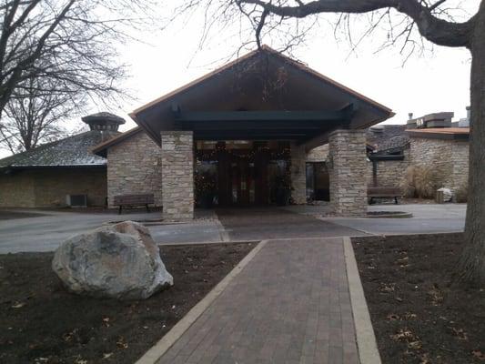 Clubhouse front entrance.