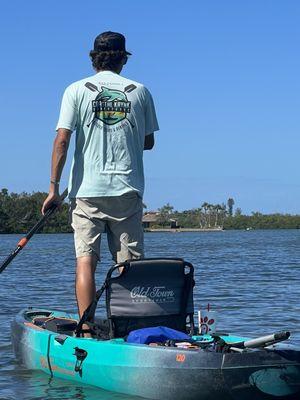 Tyler guiding us back to our launch site