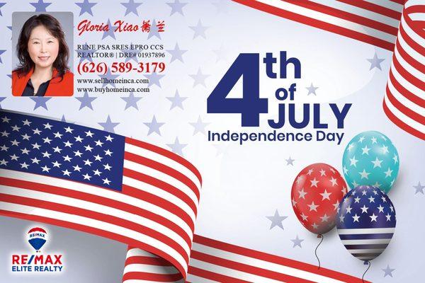 Happy 4th of July from Gloria Xiao