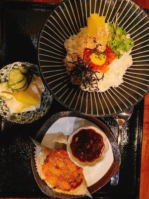 Soy sauce raw crab w rice bowl