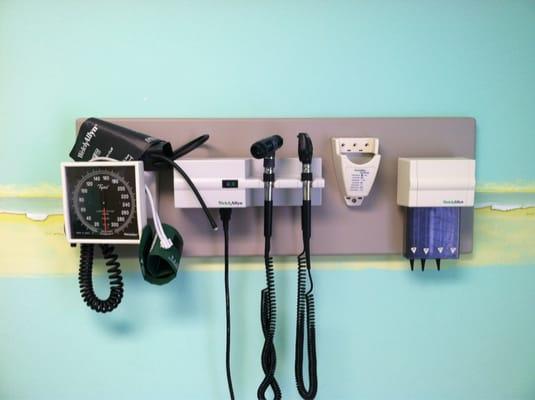 One of the clean exam rooms.