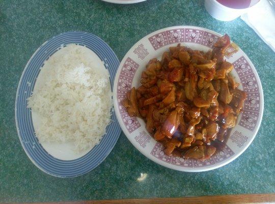 Bourbon Chicken.